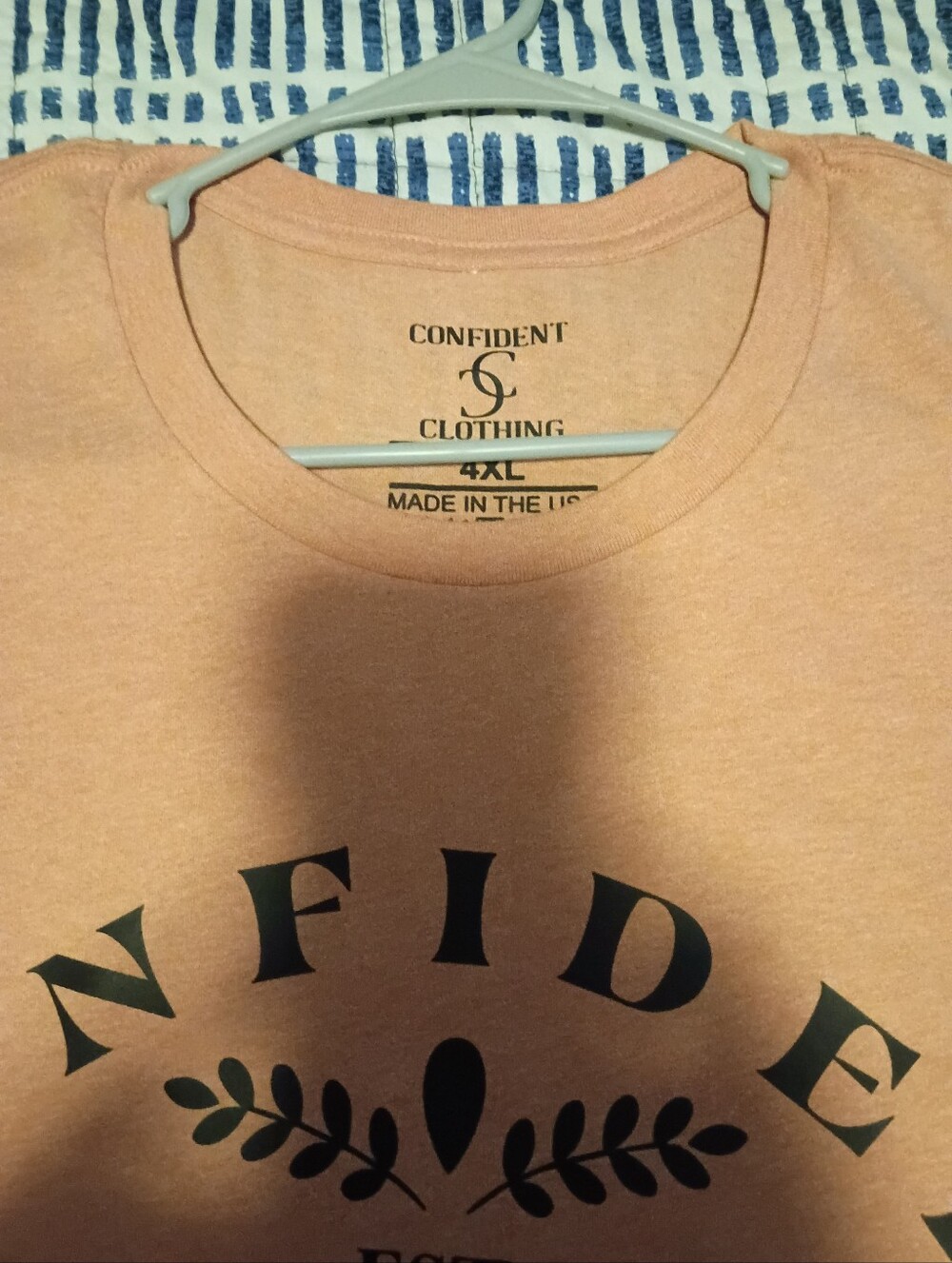 Men's Peach Short Sleeve Graphic Tee